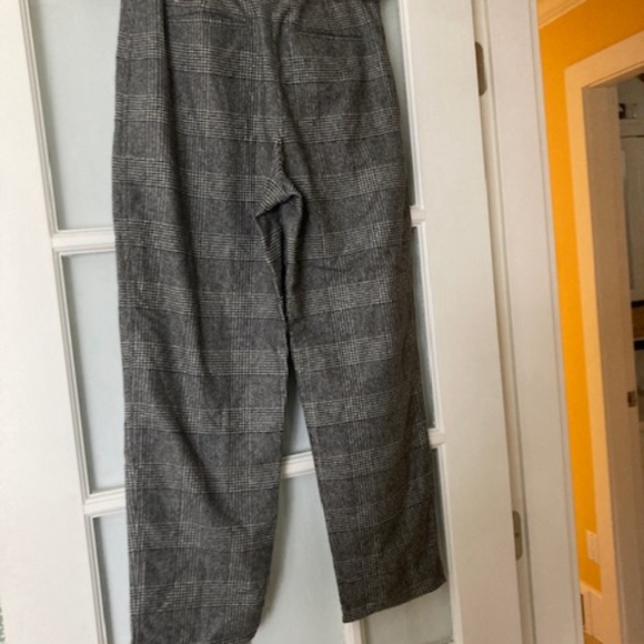 Wifred high rise wide leg crop plaid trousers - Picture 3 of 6